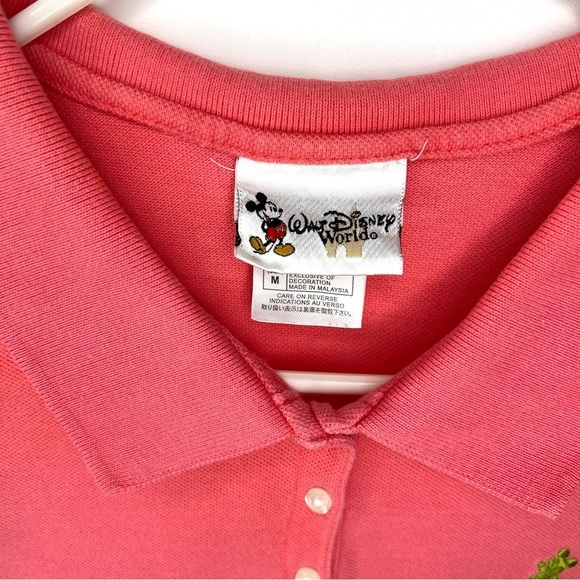 Women “Mickey Mouse Polo Shirt” by Walt Disney World Pink Sz Med *Flaws, Read* - Picture 8 of 12